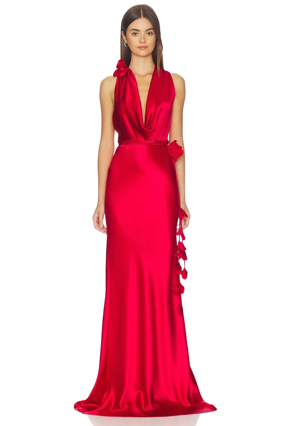 Sau Lee Delphine Satin Gown