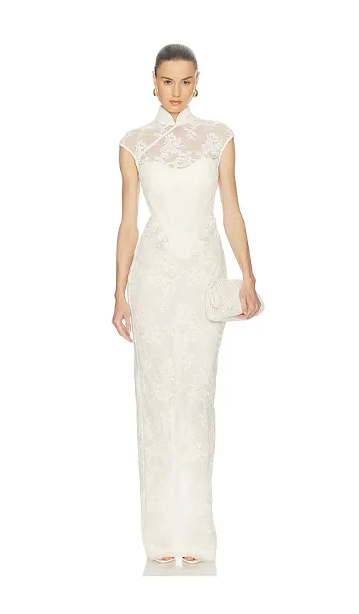Sau Lee Emilia Lace Gown | Image 1 Sau Lee Emilia Lace Gown | Image 1
