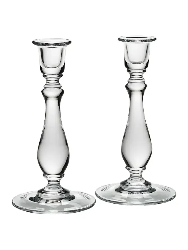 William Yeoward Crystal Meryl Candlesticks, Set of 2