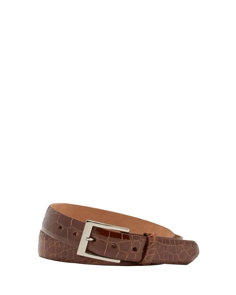 W. Kleinberg Men's Glazed Alligator Belt | Image 1 W. Kleinberg Men's Glazed Alligator Belt | Image 1