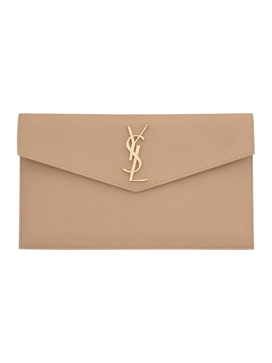 Uptown YSL Pouch in Grained Leather