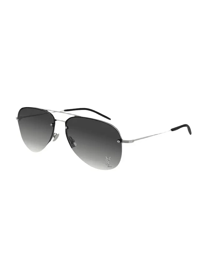 YSL Semi-Rimless Metal Aviator Sunglasses YSL Semi-Rimless Metal Aviator Sunglasses