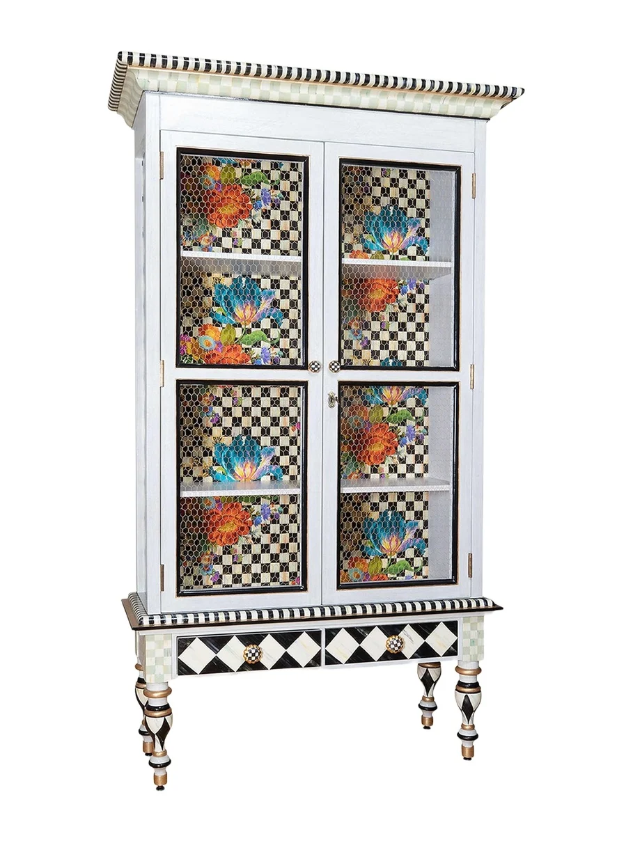 MacKenzie-Childs Flower Market Cabinet