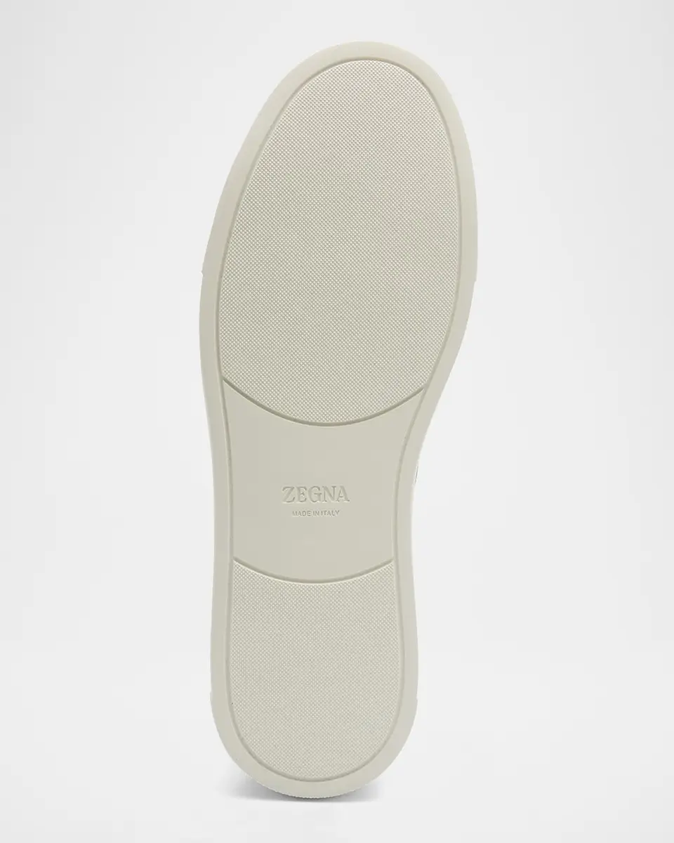Zegna Men's Triple Stitch Suede Sneakers | Thumbnail 8