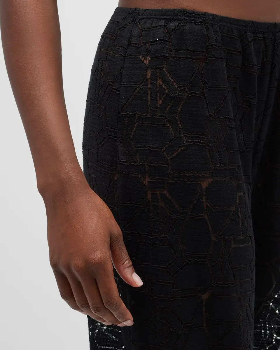 LESET Daniel Wide-Leg Lace Pants | Thumbnail 4 LESET Daniel Wide-Leg Lace Pants | Thumbnail 4