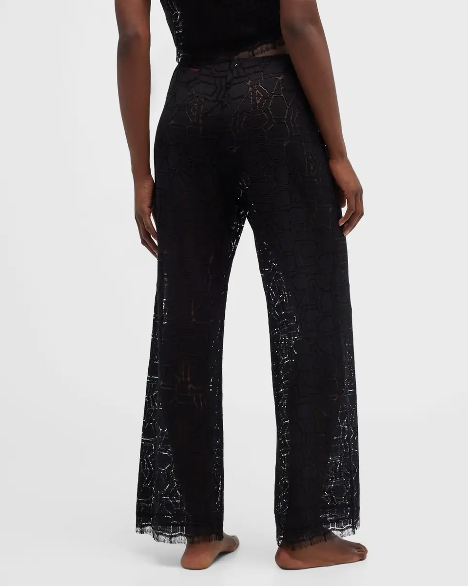 LESET Daniel Wide-Leg Lace Pants | Thumbnail 5 LESET Daniel Wide-Leg Lace Pants | Thumbnail 5