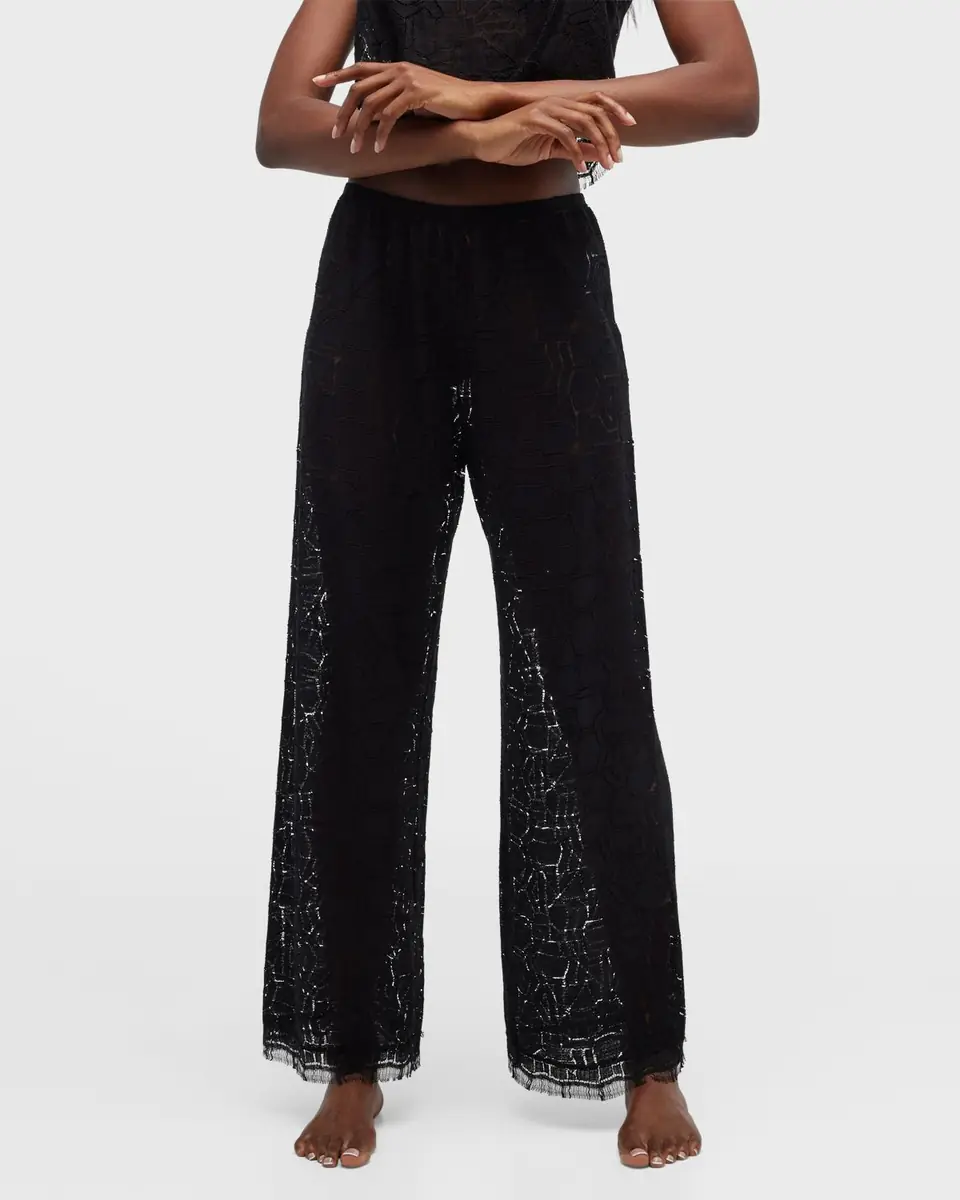 LESET Daniel Wide-Leg Lace Pants | Thumbnail 6 LESET Daniel Wide-Leg Lace Pants | Thumbnail 6