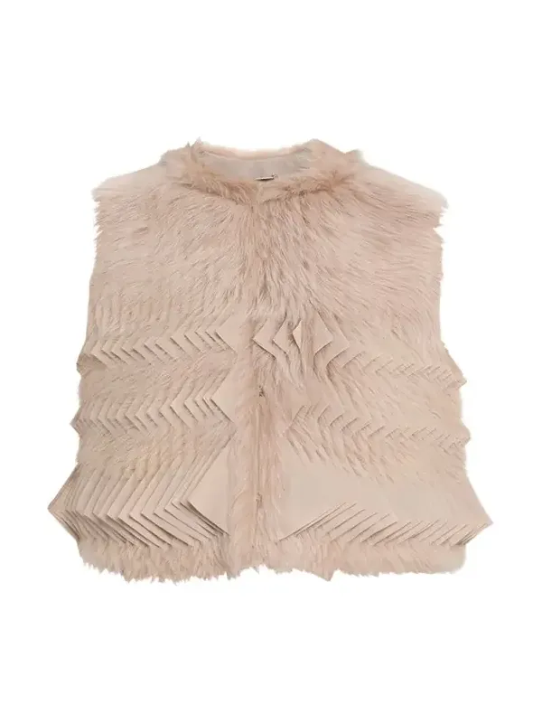 Shearling Silk Vest Shearling Silk Vest