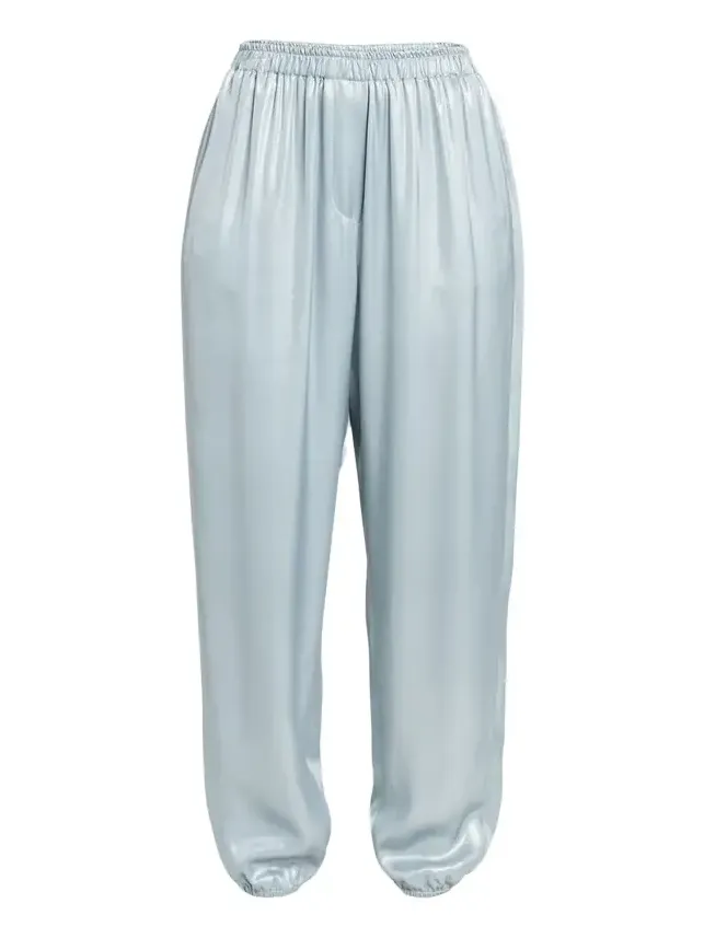 Laminated Viscose Satin Jogger Pants Laminated Viscose Satin Jogger Pants
