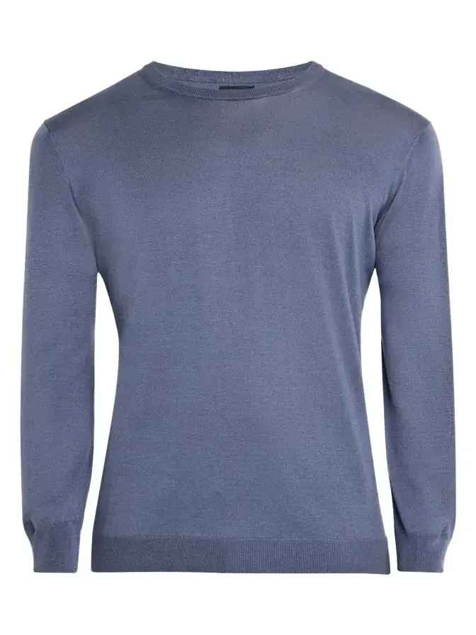 Men's Cotton and Silk Crewneck Sweater Men's Cotton and Silk Crewneck Sweater