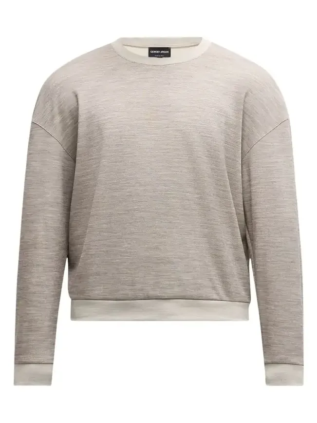 Men's Pique Wool-Blend Sweater