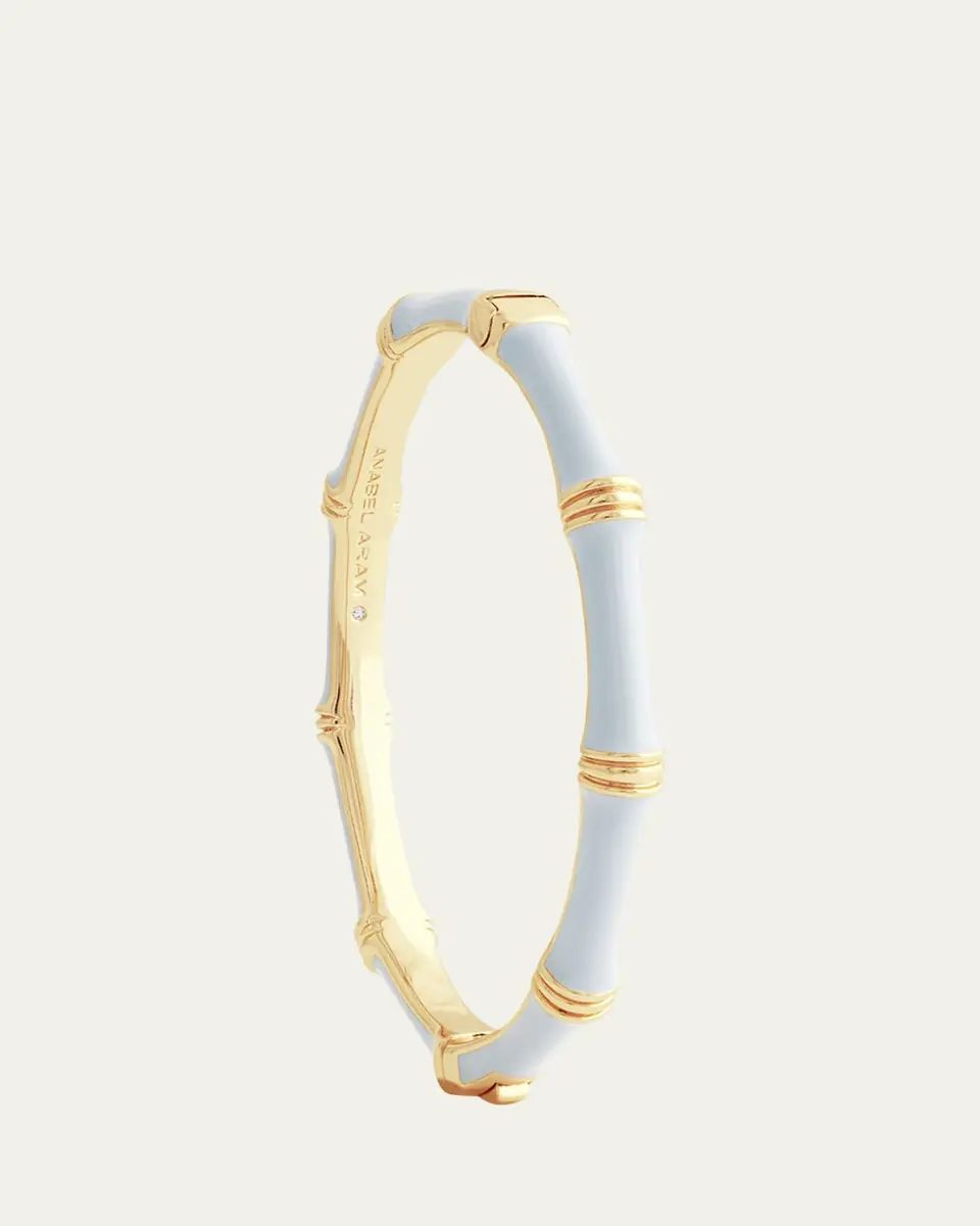 Anabel Aram Jewelry Bamboo Enameled Hinged Bangle | Thumbnail 3