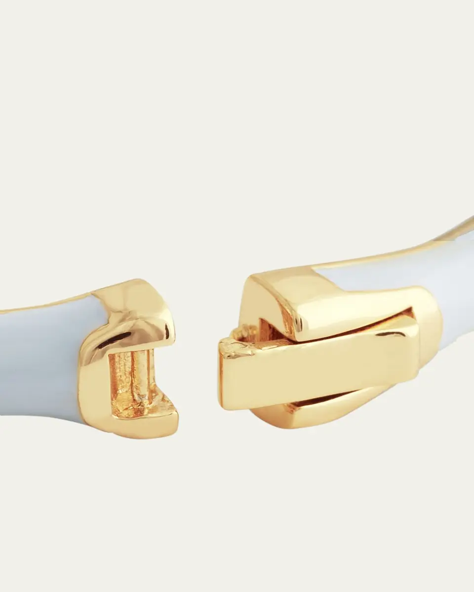 Anabel Aram Jewelry Bamboo Enameled Hinged Bangle | Thumbnail 5