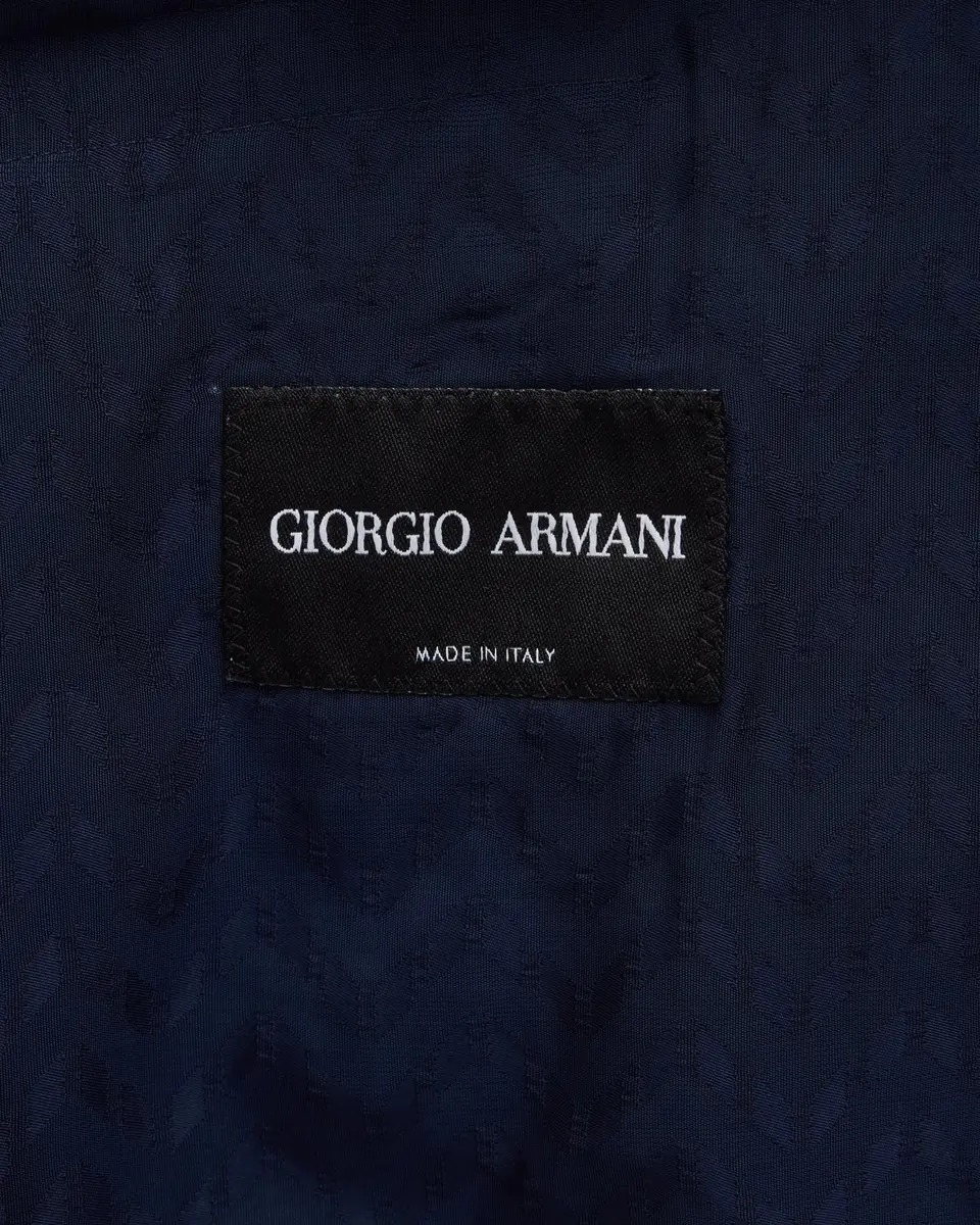 Giorgio Armani Men's Cupro Chevron Blazer | Thumbnail 6 Giorgio Armani Men's Cupro Chevron Blazer | Thumbnail 6
