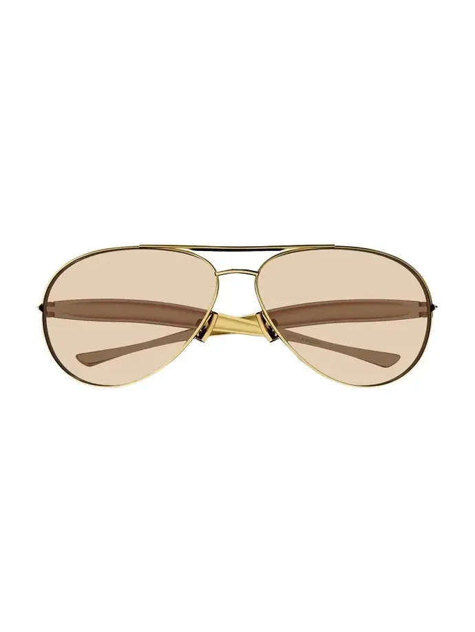 Curved Metal Aviator Sunglasses Curved Metal Aviator Sunglasses