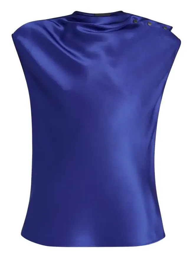 Double Silk Satin Blouse Double Silk Satin Blouse