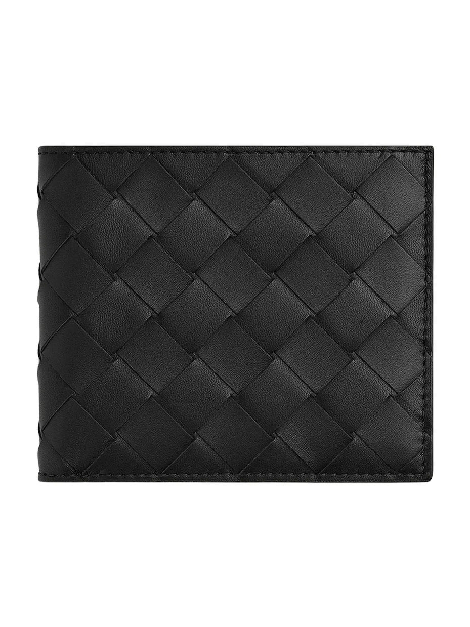 Men's Intrecciato 15 Bicolor Leather Bifold Wallet Men's Intrecciato 15 Bicolor Leather Bifold Wallet