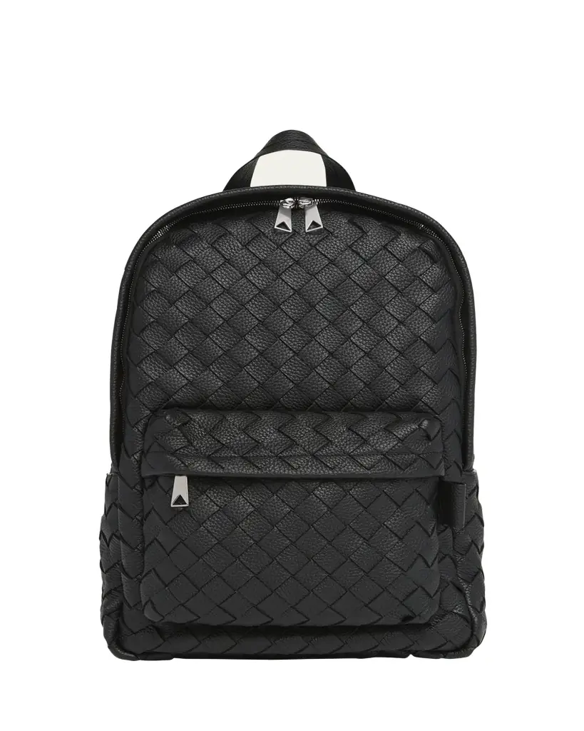 Bottega Veneta Men's Intrecciato 20 Taurillon Backpack | Image 1 Bottega Veneta Men's Intrecciato 20 Taurillon Backpack | Image 1
