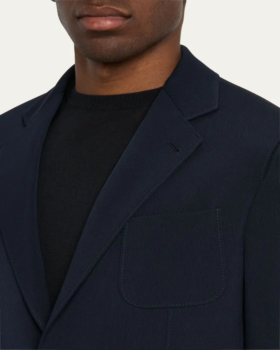Giorgio Armani Men's Upton Patch-Pocket Sport Coat | Thumbnail 5 Giorgio Armani Men's Upton Patch-Pocket Sport Coat | Thumbnail 5