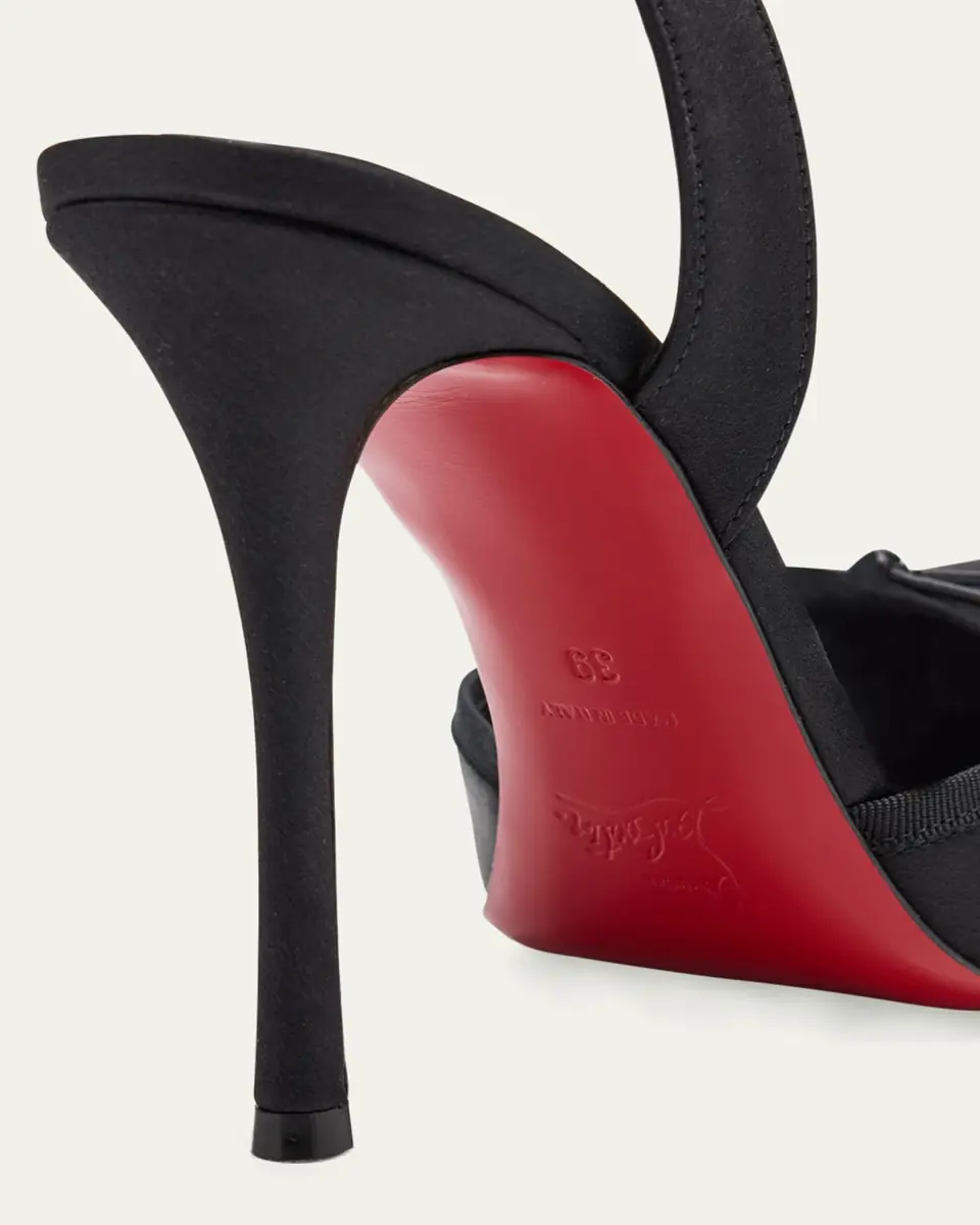 Christian Louboutin 100mm Cassia Silk Ankle-Tie Ballerina Pumps | Thumbnail 5 Christian Louboutin 100mm Cassia Silk Ankle-Tie Ballerina Pumps | Thumbnail 5
