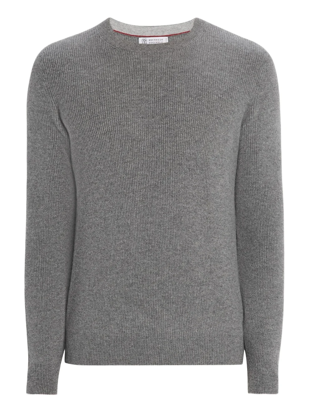 Brunello Cucinelli Men's Cashmere English Rib Crewneck Sweater