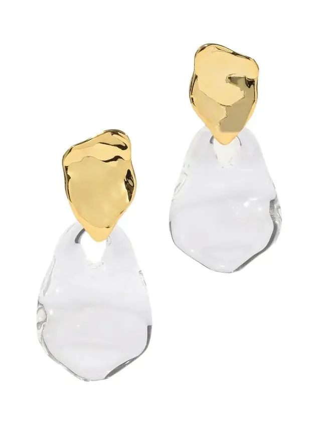 Liquid Lucite Wafer Earrings Liquid Lucite Wafer Earrings