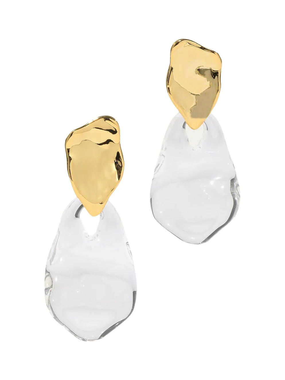 Liquid Lucite Wafer Earrings Liquid Lucite Wafer Earrings