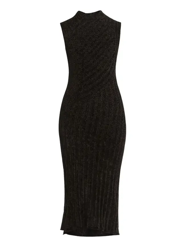 Ribbed Chenille Sleeveless Midi Dress Ribbed Chenille Sleeveless Midi Dress