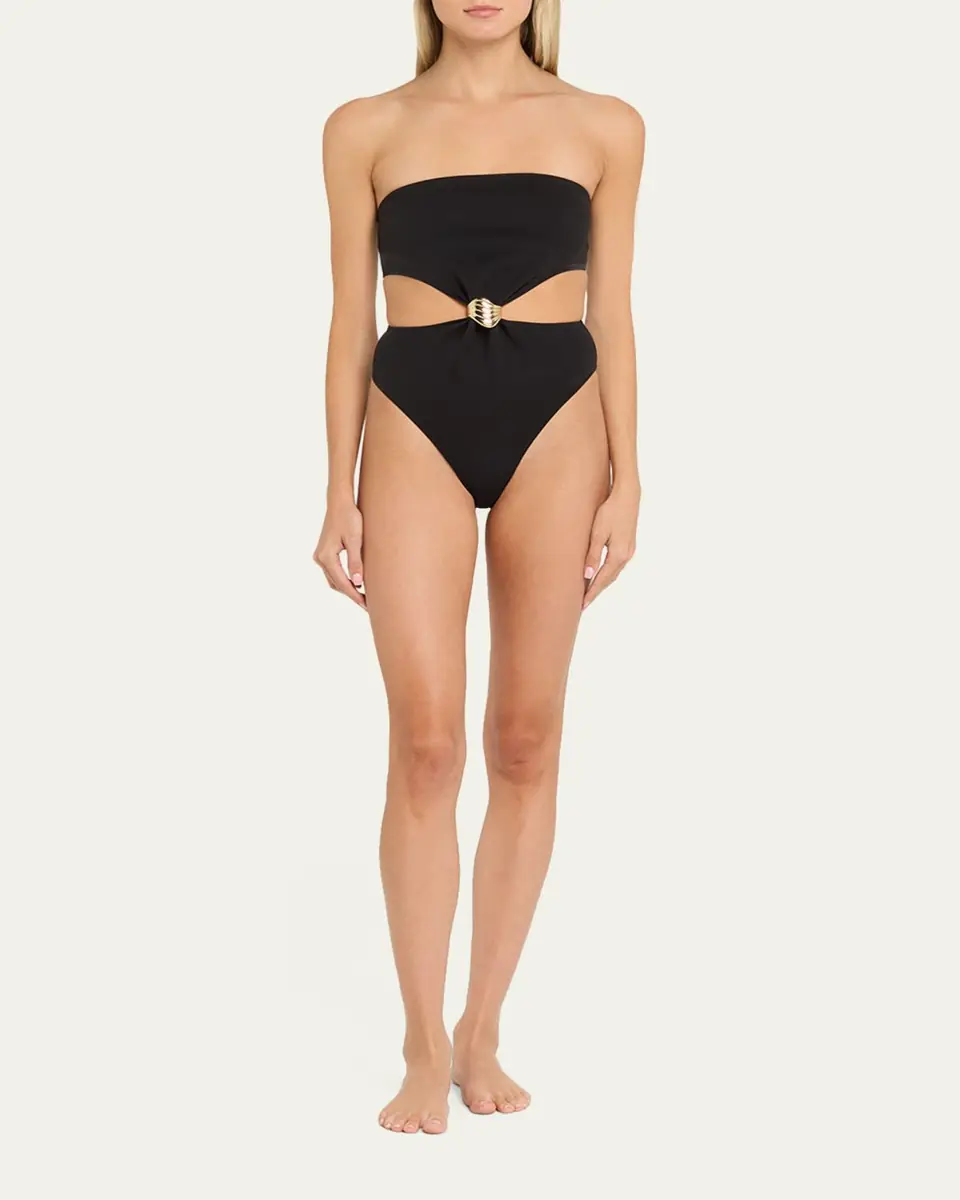 Livy Strapless Cutout One-Piece Swimsuit | Thumbnail 2