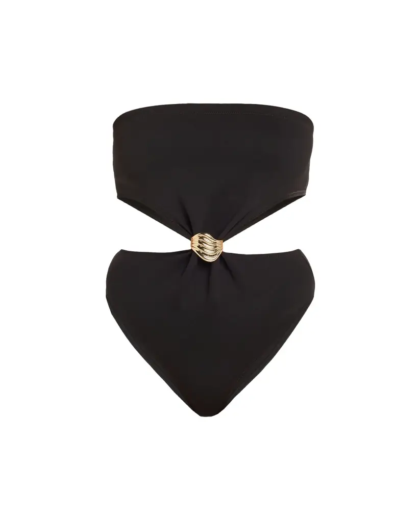 Livy Strapless Cutout One-Piece Swimsuit | Image 1 Livy Strapless Cutout One-Piece Swimsuit | Image 1