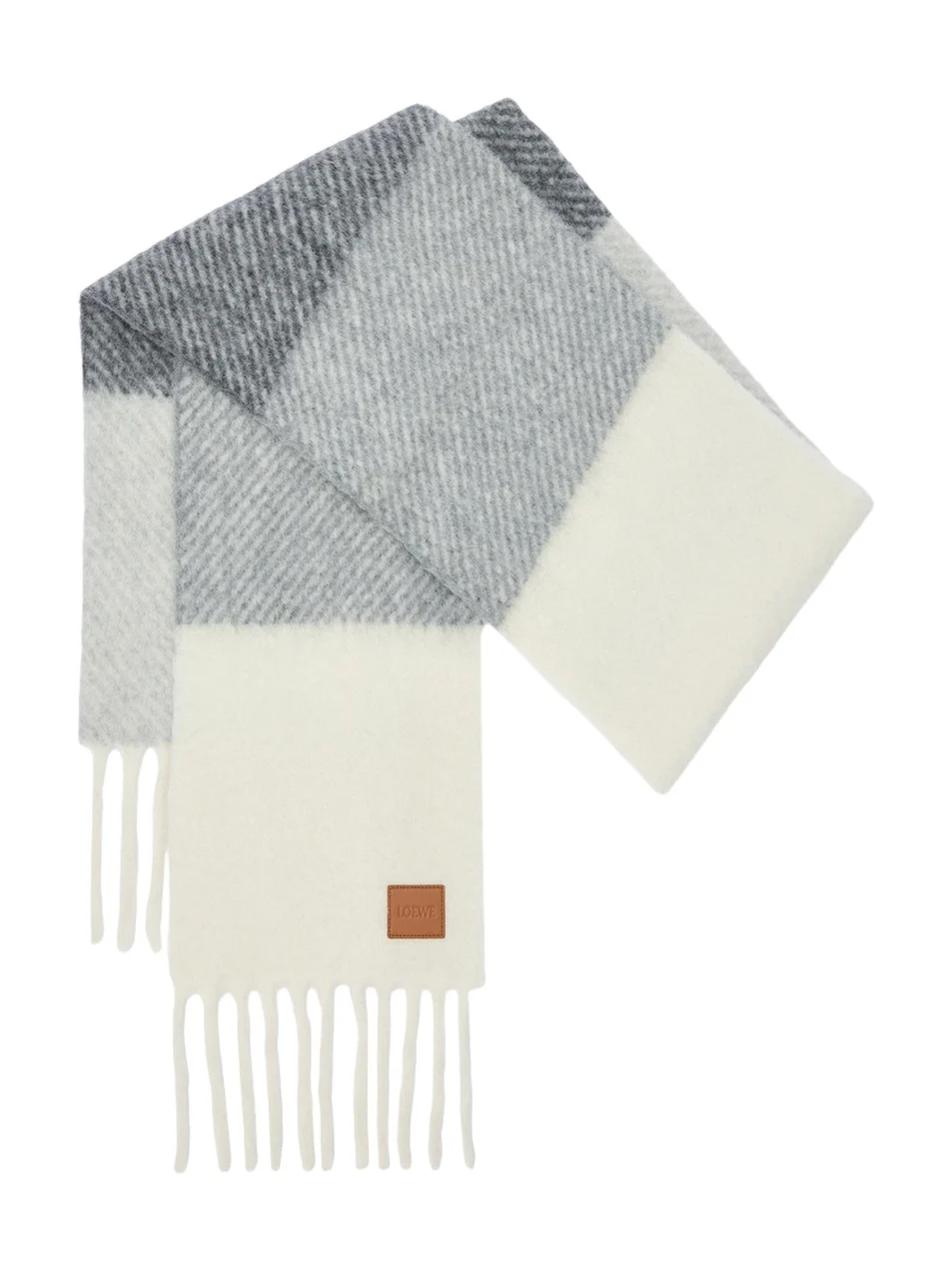 Striped Jacquard Twill Wool-Blend Scarf
