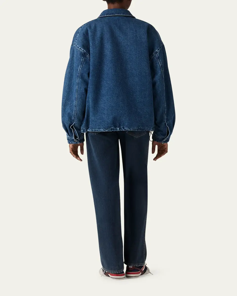 Miu Miu Denim Zip Shirt Jacket | Thumbnail 3