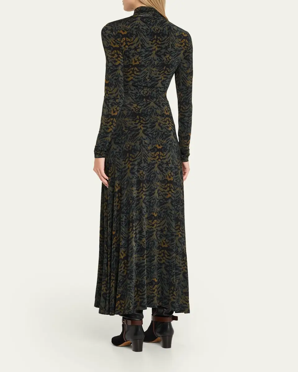 Ulla Johnson Koa Ruched Jersey Turtleneck Maxi Dress | Thumbnail 3 Ulla Johnson Koa Ruched Jersey Turtleneck Maxi Dress | Thumbnail 3