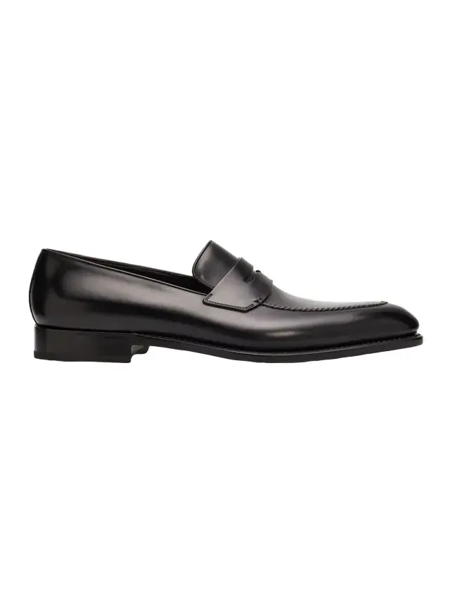 Men's Brandy Tramezza Leather Penny Loafers