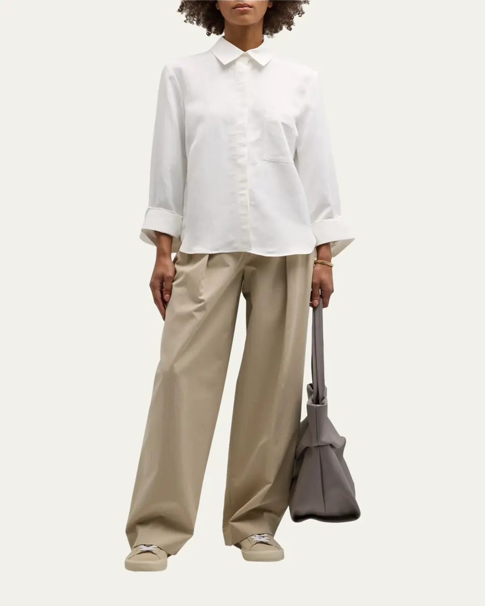 TWP Cotton Button-Front Boyfriend Shirt | Thumbnail 2 TWP Cotton Button-Front Boyfriend Shirt | Thumbnail 2