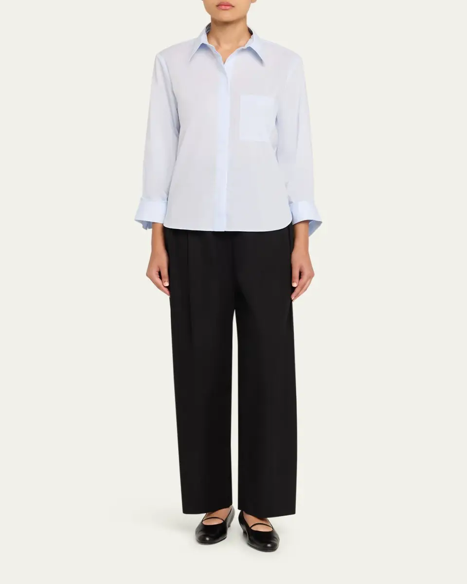 TWP Cotton Button-Front Boyfriend Shirt | Thumbnail 6 TWP Cotton Button-Front Boyfriend Shirt | Thumbnail 6