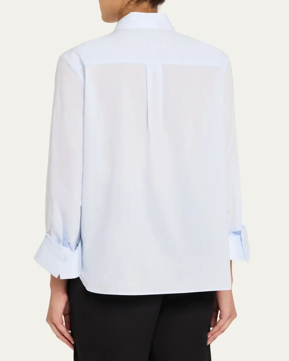 TWP Cotton Button-Front Boyfriend Shirt | Thumbnail 7 TWP Cotton Button-Front Boyfriend Shirt | Thumbnail 7