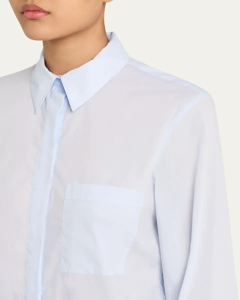 TWP Cotton Button-Front Boyfriend Shirt | Thumbnail 9 TWP Cotton Button-Front Boyfriend Shirt | Thumbnail 9
