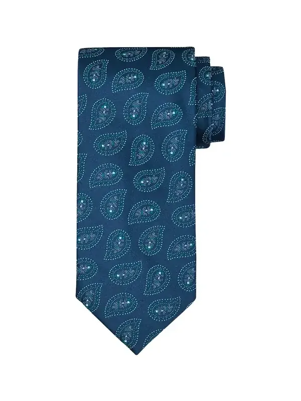 Men's Micro-Dot Paisley Silk Tie Men's Micro-Dot Paisley Silk Tie