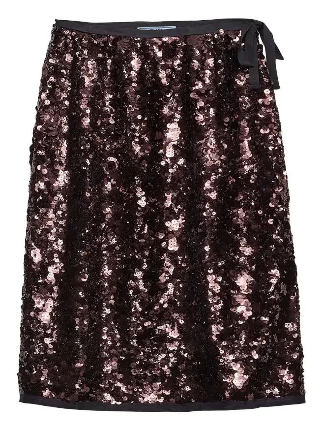 Prada Sequined Midi Skirt