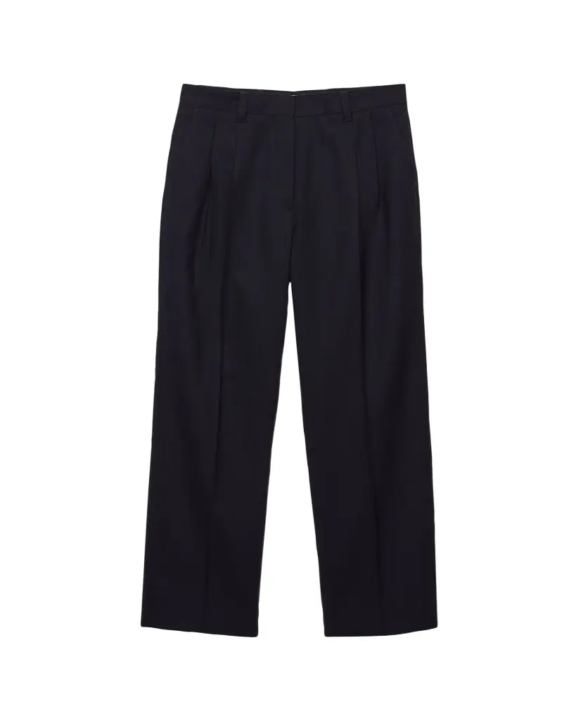 Prada Stuoia Double-Pleated Straight-Leg Pants | Image 1 Prada Stuoia Double-Pleated Straight-Leg Pants | Image 1