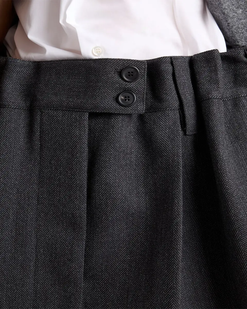 Prada Chevron Pleated Mini Skirt | Thumbnail 5