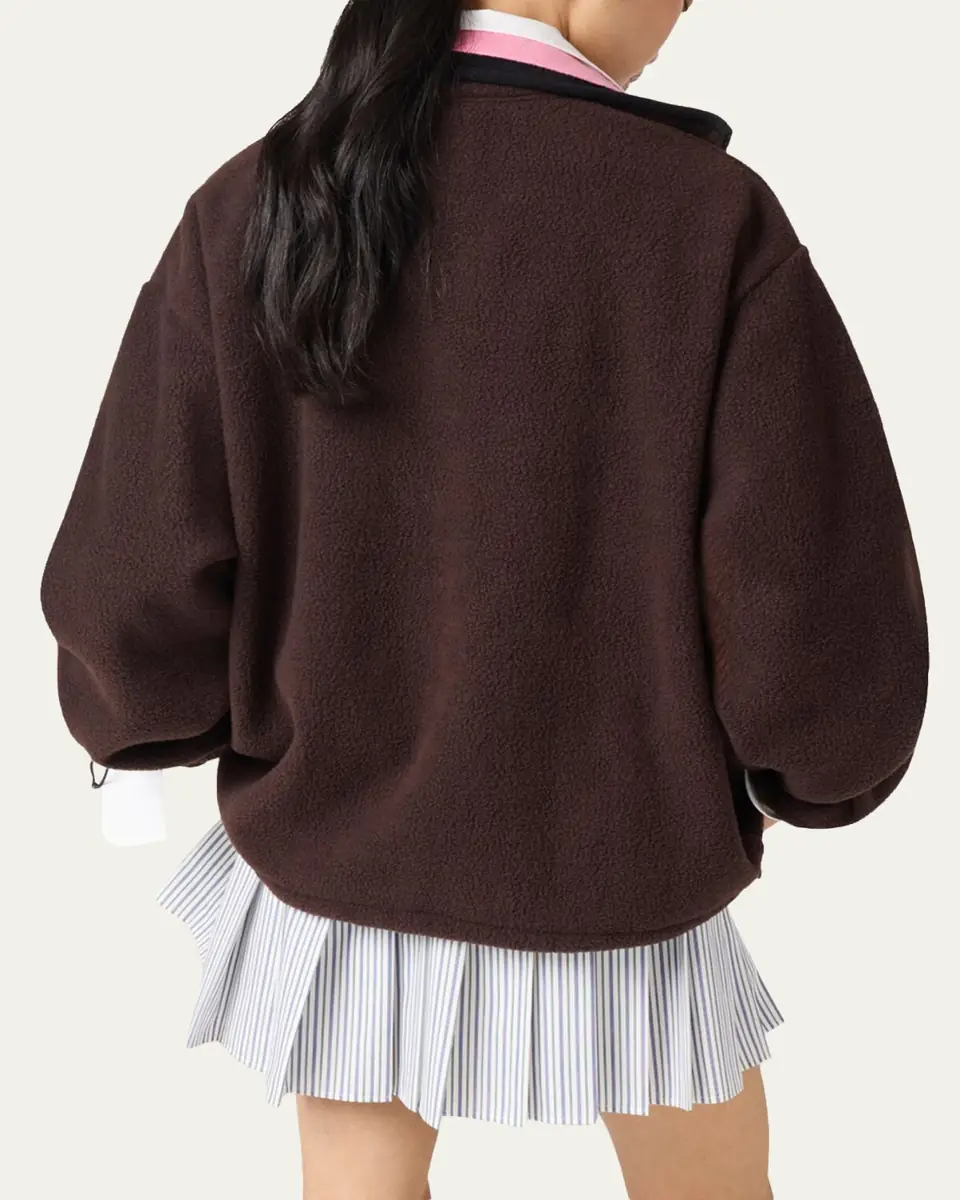 Miu Miu Fleece Zip-Up Jacket | Thumbnail 2 Miu Miu Fleece Zip-Up Jacket | Thumbnail 2