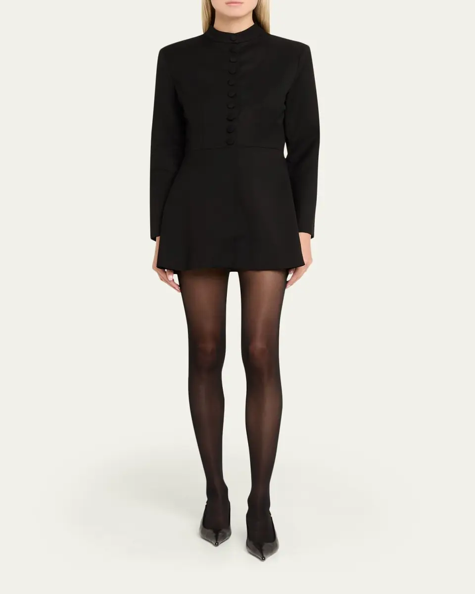 Aexae Structured Wool Mini Jacket Dress | Thumbnail 2