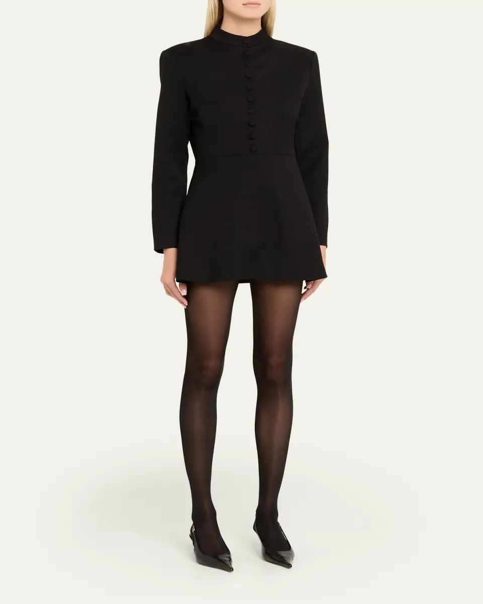 Aexae Structured Wool Mini Jacket Dress | Thumbnail 4