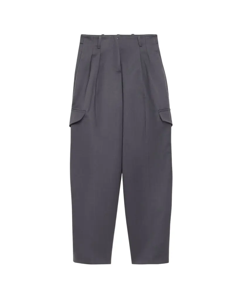 RÙADH The Russel Pleated Wool Barrel Pants | Image 1 RÙADH The Russel Pleated Wool Barrel Pants | Image 1