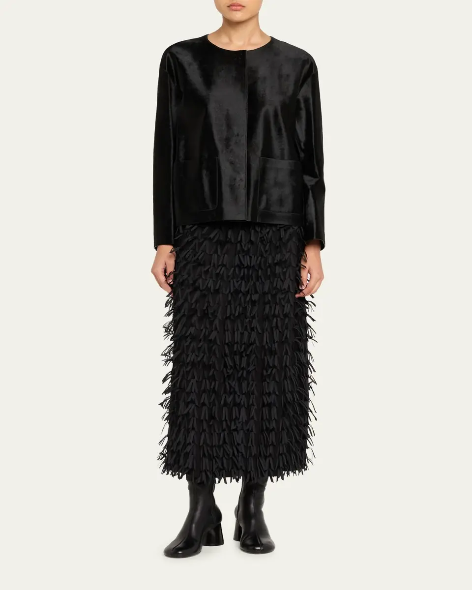 Lafayette 148 New York x The Morning Show Calf Hair Jacket | Thumbnail 2 Lafayette 148 New York x The Morning Show Calf Hair Jacket | Thumbnail 2