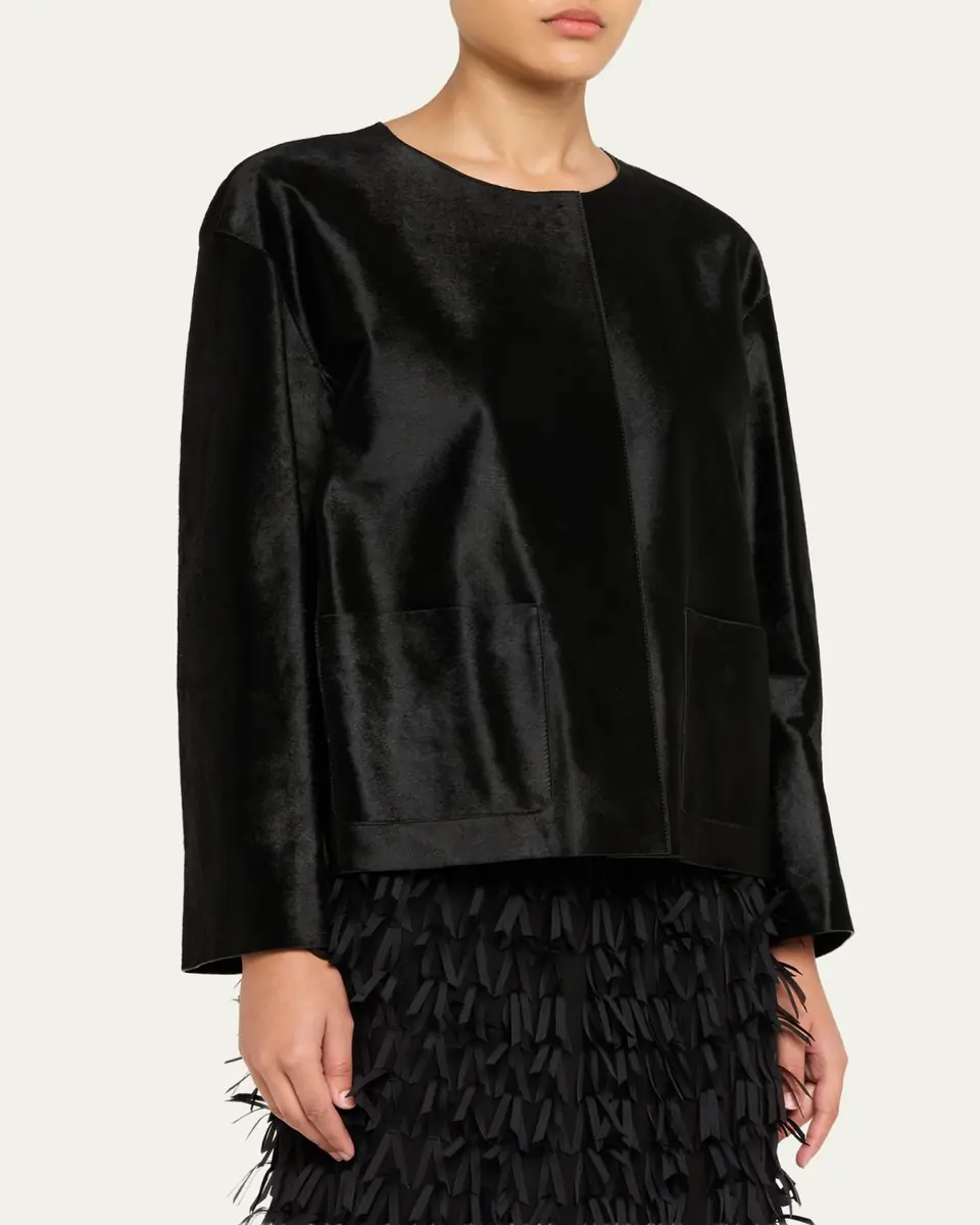 Lafayette 148 New York x The Morning Show Calf Hair Jacket | Thumbnail 4 Lafayette 148 New York x The Morning Show Calf Hair Jacket | Thumbnail 4