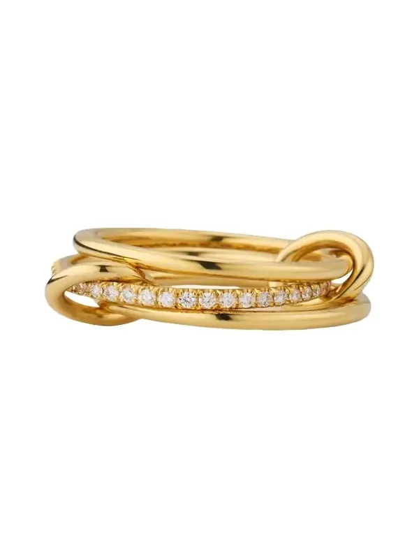 18K Yellow Gold Sonny 3 Link Ring