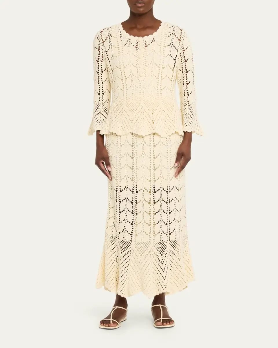 Zimmermann Awaken Lace Crochet Maxi Skirt | Thumbnail 2 Zimmermann Awaken Lace Crochet Maxi Skirt | Thumbnail 2